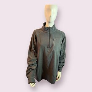 LLBean Quarter Zip Fleece Long Sleeve Men’s Size XL Tall Grey